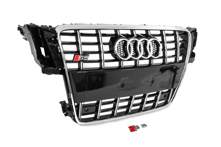 Audi A5 2007–2015 Frontgrill S-style (2007-2011, sort med krom) Foto 3