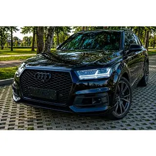 Frontgrill i RSQ7-stil (2015-2019, sort) foto 4
