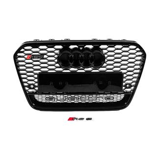 Sort frontgrill i RS-stil med Quattro-logo (2011-2014) foto 1