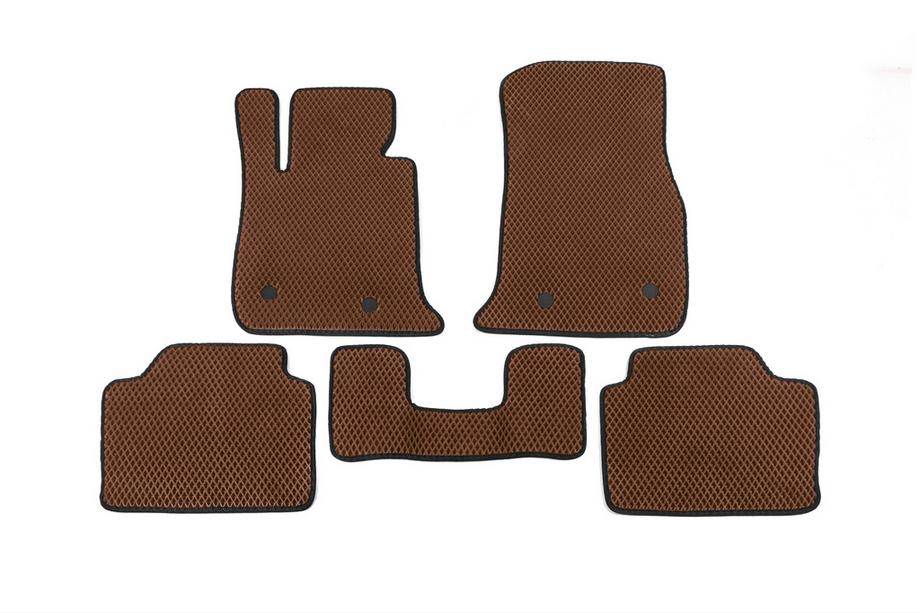 BMW 4-serie F32/F33/F36 2012–2020 EVA-bilmåtter V1 (brune) Image