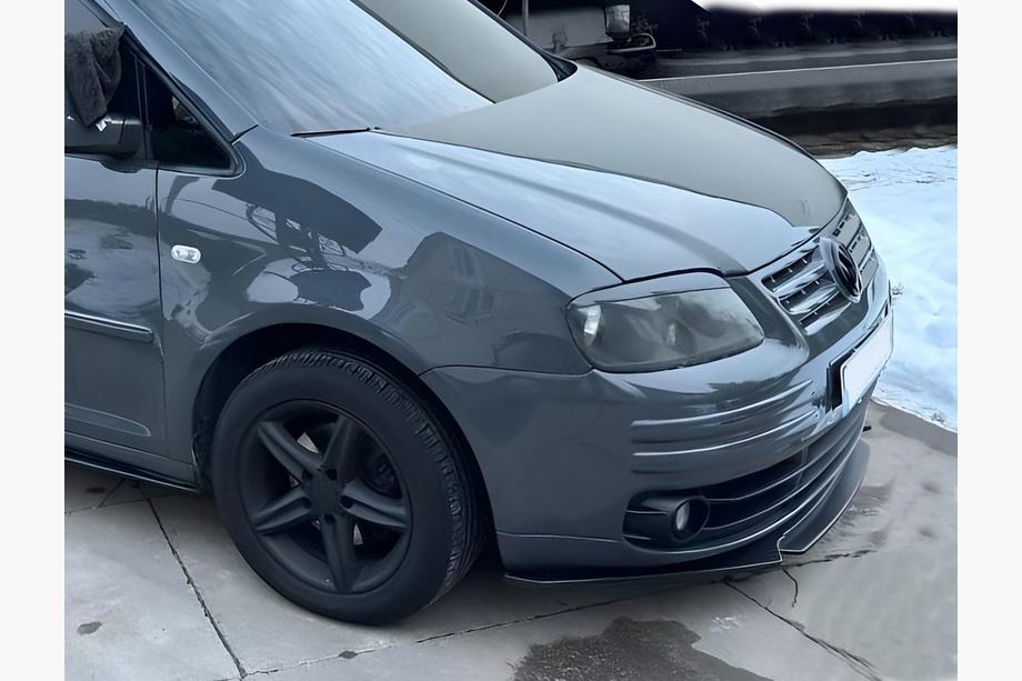 Volkswagen Caddy 2010–2015 Frontlipspoiler Niken Black (ABS) Image