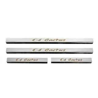 Dørtrinslister Carmos (4 stk., rustfrit stål) Citroen Cactus 2014–2020 foto 1