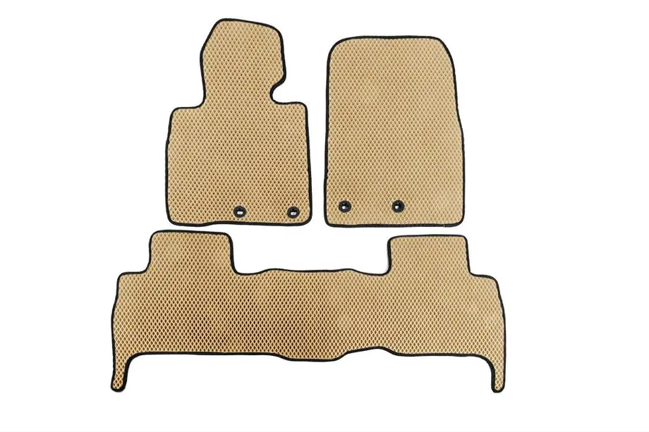 Toyota Land Cruiser 200 2007–2021 EVA V-2 gulvmåtter i polyurethan (2012-2021, Beige) Image