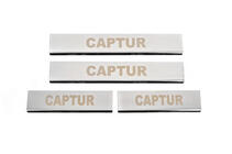 Renault Captur 2013–2019 Dørtrinslister Carmos (4 stk., rustfrit stål) foto 1
