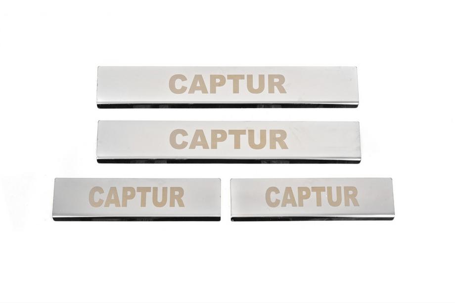 Renault Captur 2013–2019 Dørtrinslister Carmos (4 stk., rustfrit stål) Image