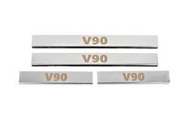 Volvo S90/V90 2016– Dørtrinslister Carmos (4 stk., rustfrit stål) foto 1
