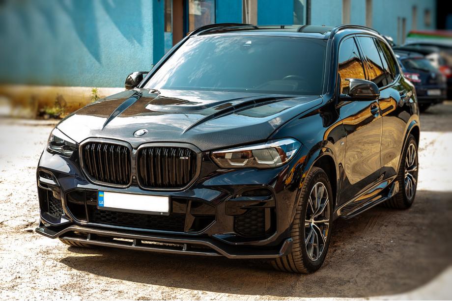 BMW X5 G05 2019–2026 Front lipspoiler Paradigm V-2 (2018-2022, ægte carbon) Image