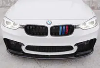 BMW 4-serie F32/F33/F36 2012–2020 Frontlæbe til forreste kofanger DPT Lip V-1 (til M4, blank sort) foto 4