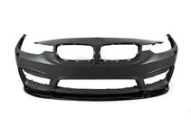 BMW 4-serie F32/F33/F36 2012–2020 Frontlæbe til forreste kofanger DPT Lip V-1 (til M4, blank sort) foto 12