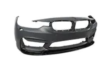 BMW 4-serie F32/F33/F36 2012–2020 Frontlæbe til forreste kofanger DPT Lip V-1 (til M4, blank sort) foto 13