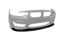 BMW 4-serie F32/F33/F36 2012–2020 Frontlæbe til forreste kofanger DPT Lip V-1 (til M4, blank sort) foto 8