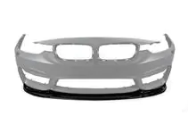 BMW 4-serie F32/F33/F36 2012–2020 Frontlæbe til forreste kofanger DPT Lip V-1 (til M4, blank sort) foto 2