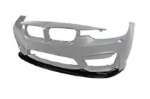 BMW 4-serie F32/F33/F36 2012–2020 Frontlæbe til forreste kofanger DPT Lip V-1 (til M4, blank sort) foto 9
