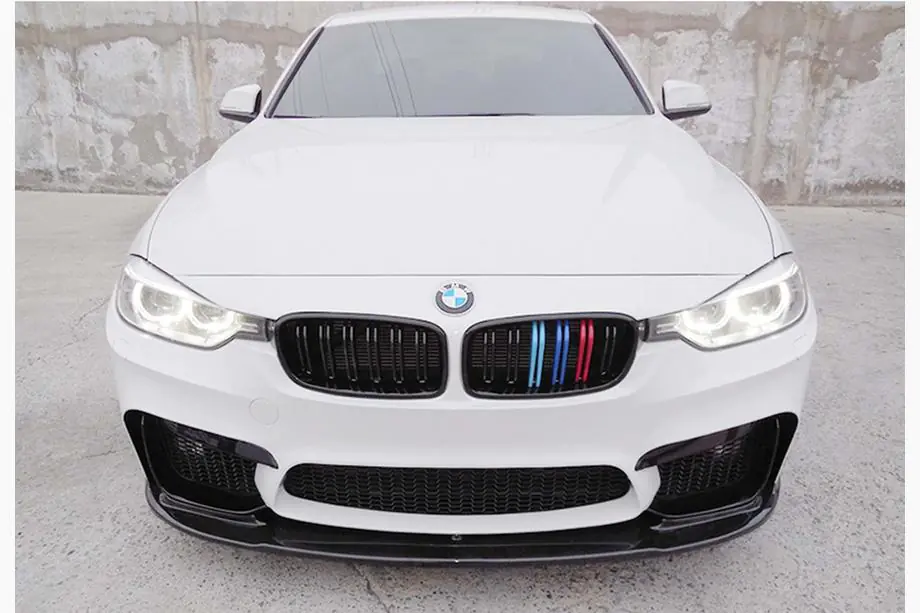 BMW 4-serie F32/F33/F36 2012–2020 Frontlæbe til forreste kofanger DPT Lip V-1 (til M4, blank sort) Image