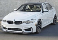 BMW 4-serie F32/F33/F36 2012–2020 Frontlæbe til forreste kofanger DPT Lip V-2 (til M4, blank sort) foto 5