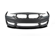 BMW 4-serie F32/F33/F36 2012–2020 Frontlæbe til forreste kofanger DPT Lip V-2 (til M4, blank sort) foto 8