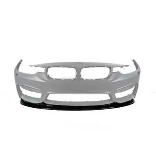 Frontlæbe til forreste kofanger DPT Lip V-2 (til M4, blank sort) foto 2