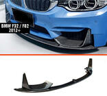 BMW 4-serie F32/F33/F36 2012–2020 DPT V-3 front lipspoiler (til M4, blank sort) foto 1