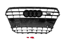 Audi A6 C7 2011–2017 Forreste sort kølergrill med sort ramme S-style (2011-2014) foto 4