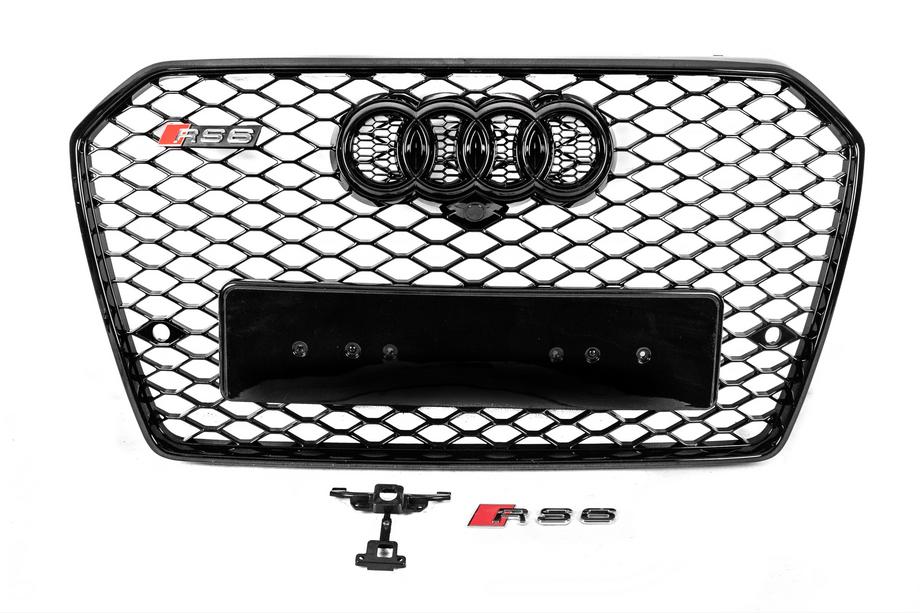 Audi A6 C7 2011–2017 Frontsort RS-style kølergrill (2014-2017) Image