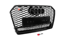 Audi A6 C7 2011–2017 Sort RS-style frontgrill med Quattro-logo (2014-2017) foto 3