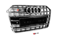 Audi A6 C7 2011–2017 Frontgrill sort med kromramme S-Style (2014-2017) foto 3