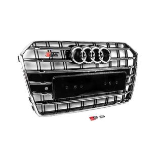 Frontgrill sort med kromramme S-Style (2014-2017) foto 3