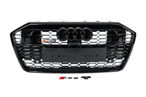 Audi A6 C8 2018–2025 Frontgrill i RS-stil (med ACC, sort) foto 1
