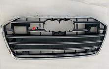 Audi A6 C8 2018–2025 Frontgrill S-style (med ACC, sort med krom) foto 4