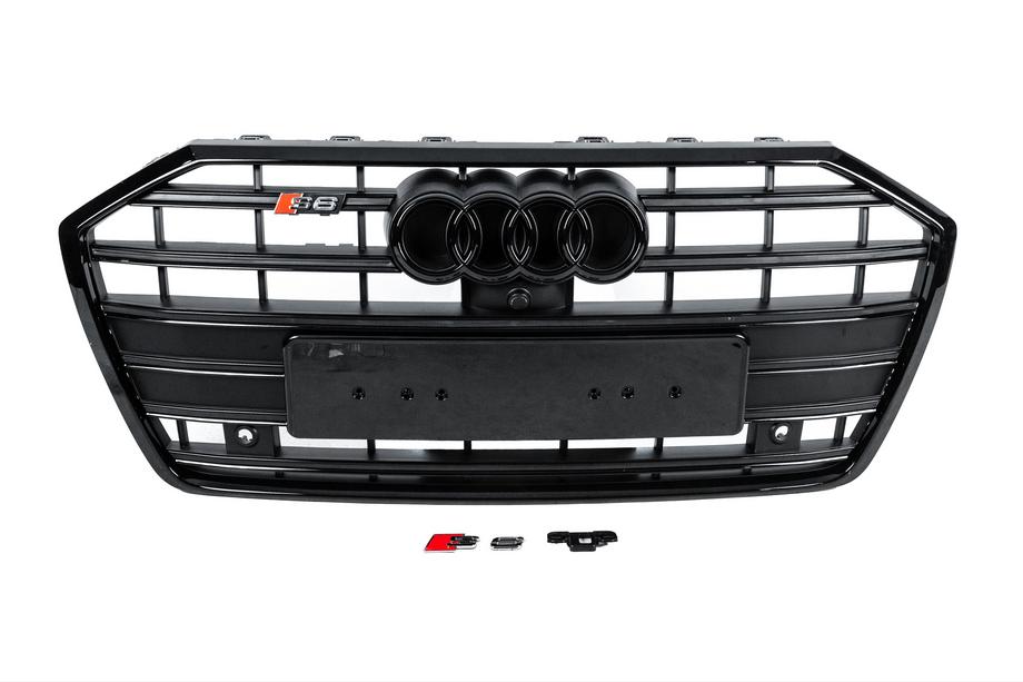 Audi A6 C8 2018–2025 Frontgrill S-style (sort) Image