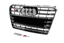Audi A7 2010–2018 Frontgrill S-Style (2010-2014, sort med krom) foto 2