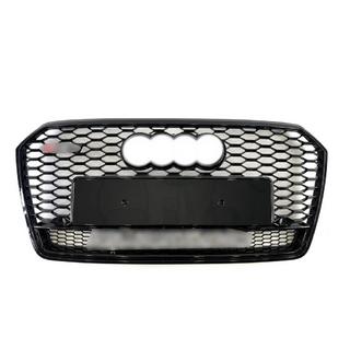 Frontgrill RS-Style med Quattro-logo (2015-2018, sort) foto 3