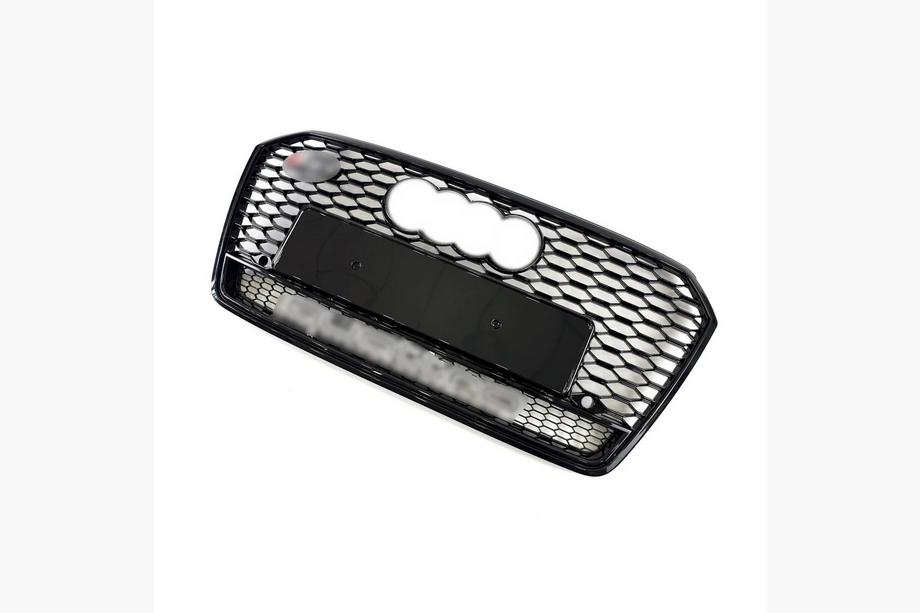 Audi A7 2010–2018 Frontgrill RS-Style med Quattro-logo (2015-2018, sort) Image