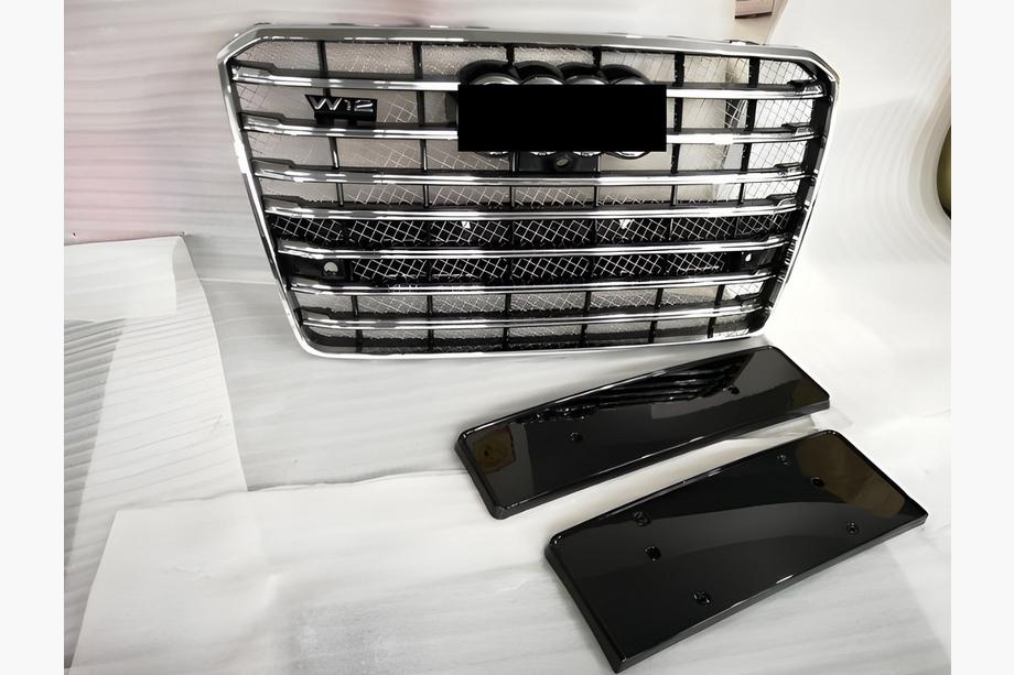 Audi A8 2010–2018 Frontgrill (2014-2018, sort med krom) Image