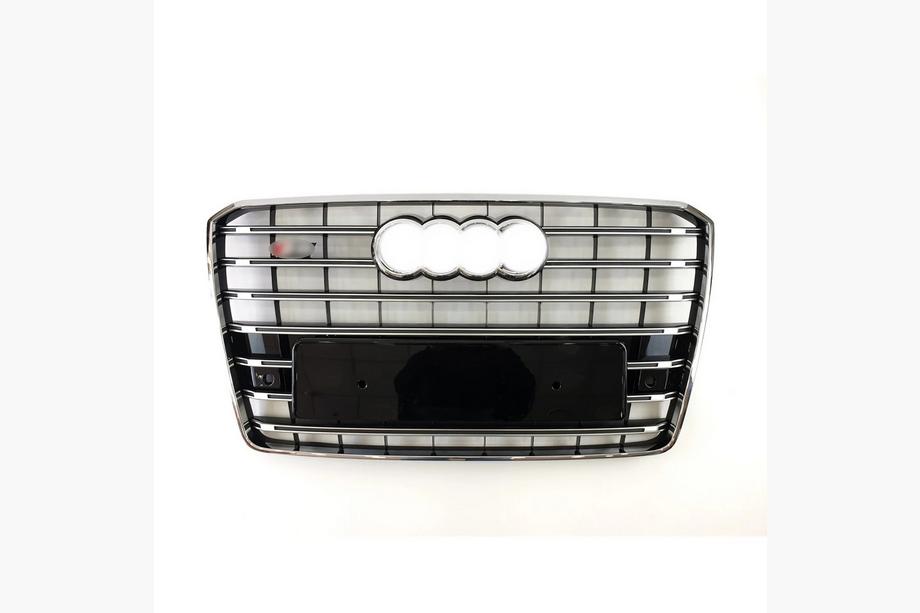 Audi A8 2010–2018 Frontgrill S-Style (2014-2018, sort med krom) Image