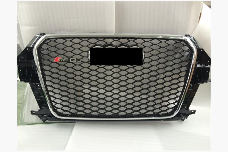 Audi Q3 2011–2019 Frontgrill RSQ-Style (2011-2015, sort med krom) Image