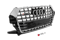 Audi Q3 2011–2019 Frontgrill SQ-Style (2015-2019, sort med krom) foto 3