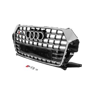 Frontgrill SQ-Style (2015-2019, sort med krom) foto 2