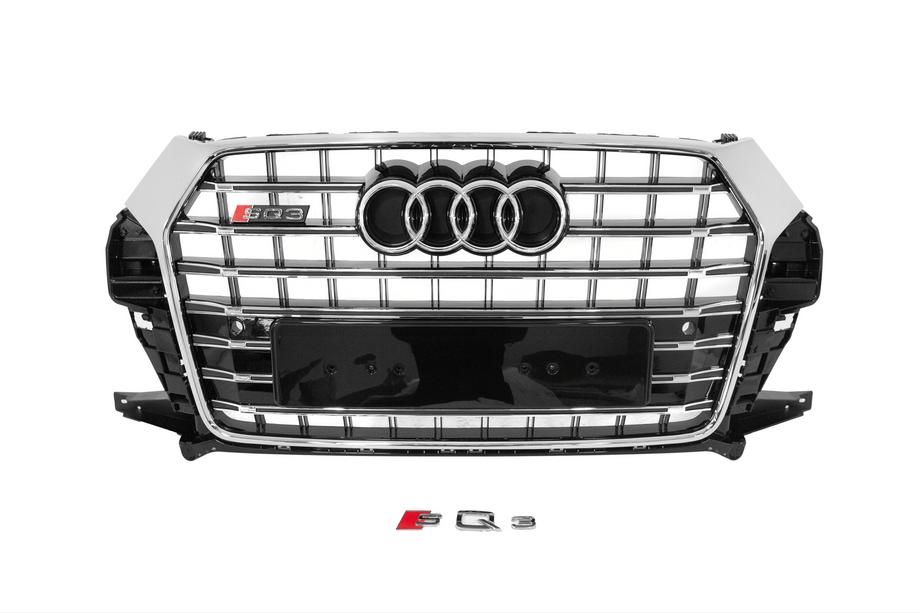 Audi Q3 2011–2019 Frontgrill SQ-Style (2015-2019, sort med krom) Image