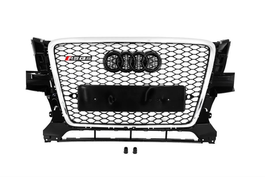 Audi Q5 2008–2017 Frontgrill RSQ-Style (2008-2012, sort med krom) Image
