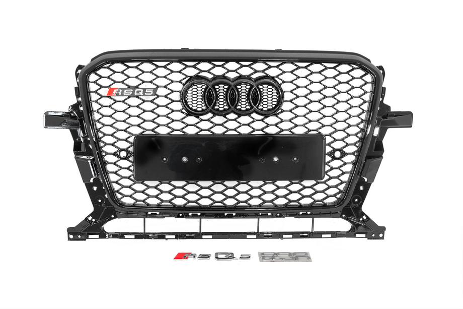 Audi Q5 2008–2017 Frontgrill RSQ-Style med Quattro-logo (2012-2017, sort) Image