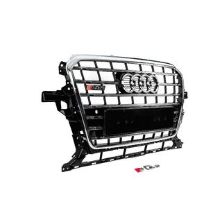 Frontgrill SQ-Style (2012-2017, sort med krom) foto 3