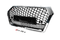 Audi Q5 2017–2025 RSQ-Style frontgrill uden logo (2017-2020, sort med krom) foto 2