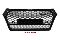 Audi Q5 2017–2025 RSQ-Style frontgrill uden logo (2017-2020, sort med krom) foto 4