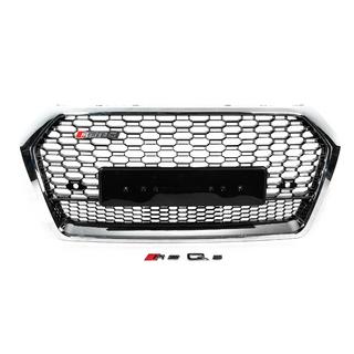 RSQ-Style frontgrill uden logo (2017-2020, sort med krom) foto 1