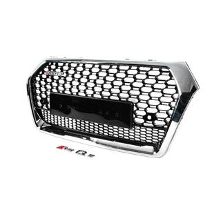 RSQ-Style frontgrill uden logo (2017-2020, sort med krom) foto 2