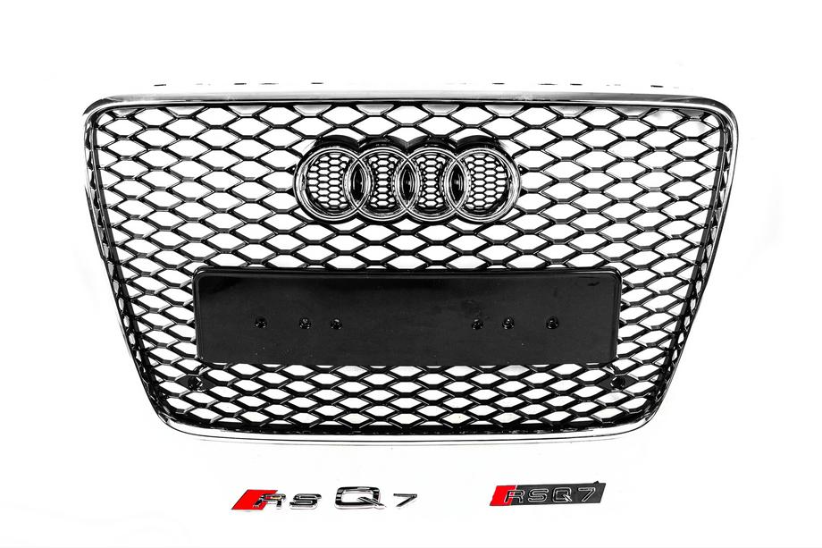 Audi Q7 2005–2015 Frontgrill RSQ-Style (sort med krom) Image