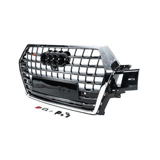 Frontgrill SQ-Style V-2 (2015-2019, sort med krom) foto 2