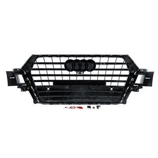 Frontgrill SQ-Style V-2 (2015-2019, sort med krom) foto 4