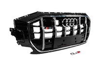 Audi Q8 2018– Frontgrill SQ-Style (2018-2023, sort med krom) foto 3